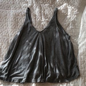 Grey Free People Tank Top